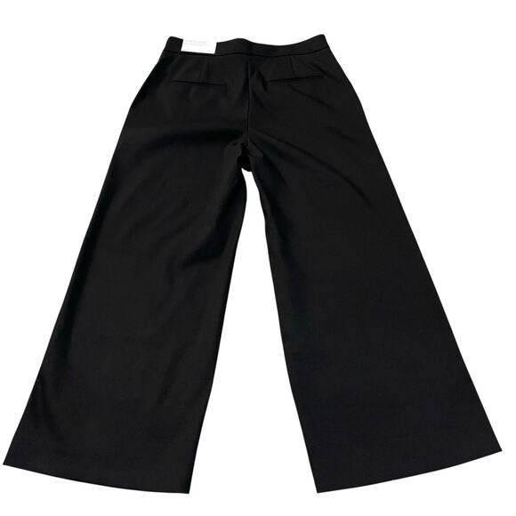 Ann Taylor The Wide Leg Crop Pant Size 8 Black Business Casual Classic Preppy - Picture 3 of 11